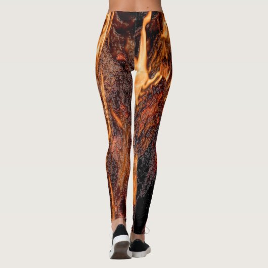 Leggings Flamme orange (Dos)