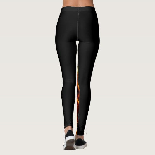Leggings Flamme orange (Dos)