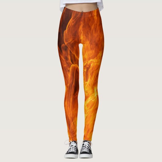 Leggings Flamme orange (Devant)
