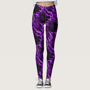 Leggings Flamme pourpre et guêtres noires