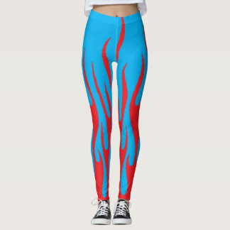 Leggings Flamme rouge ultime sur un costume de fête bleu ma