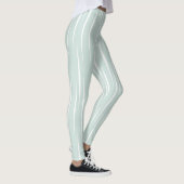Leggings Flammes blanches uniques raffinées Turquoise (Droite)