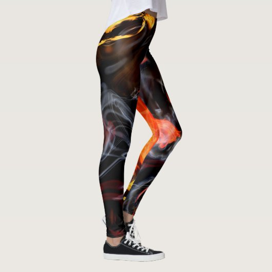 Leggings Flammes chaudes et fumée (Droite)