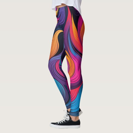 Leggings Flammes de couleur (Gauche)