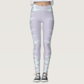 Leggings Flammes de menthe Pastel et de lavande (Devant)