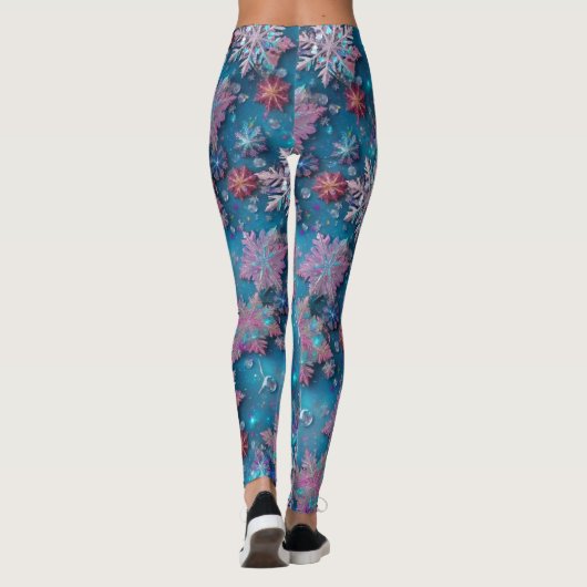 Leggings Flammes de neige congelées (Dos)