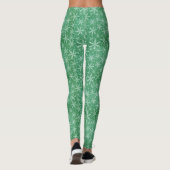 Leggings Flammes de neige de Noël hiver (Dos)
