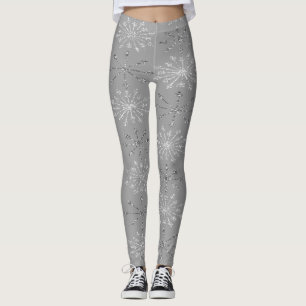Leggings Flammes de neige glacées, Noël