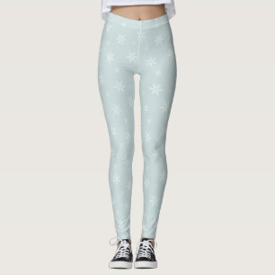 Leggings Flammes de neige sur Icy Light Blue