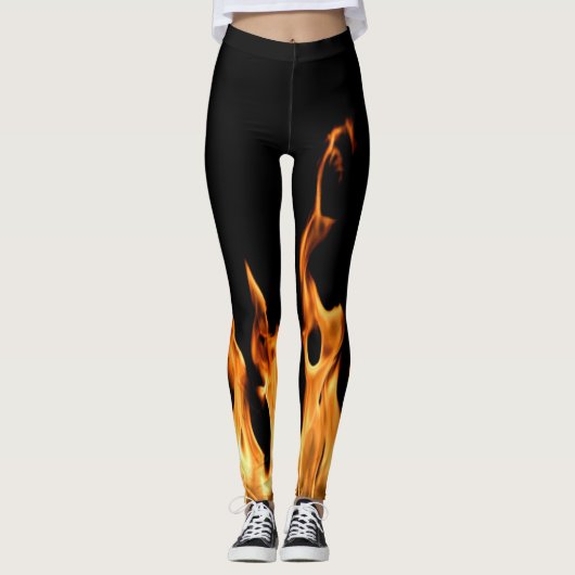 Leggings Flammes - Flamme - Flammes - Flammes - Feutre - Fe (Devant)
