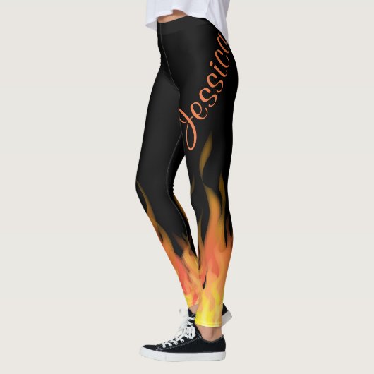 Leggings Flammes personnalisées (Gauche)