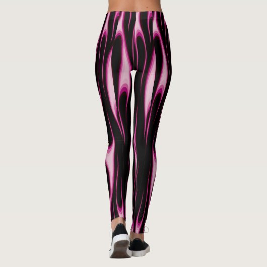 Leggings Flammes roses chaudes (Dos)