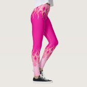 Leggings Flammes roses, flammes de course, feu, chaud, cann (Droite)