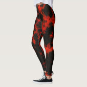 Leggings Flammes rouges et noires de l'énergie (Gauche)