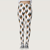 Leggings Flammes tribales Phoenix Firebird (Devant)