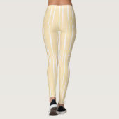 Leggings Flammes Uniques Beige Blanc Raffiné (Dos)