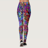 Leggings Flèche colorée couleur pivotante (Dos)