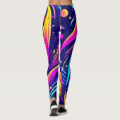 Leggings Flèche cosmique colorée (Dos)