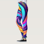 Leggings Flèche cosmique colorée (Gauche)
