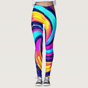 Leggings Flèche cosmique colorée