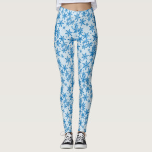 Leggings Flèche de neige bleue