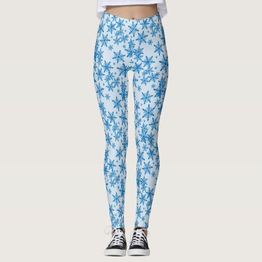 Leggings Flèche de neige bleue (Devant)