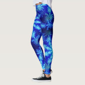 Leggings Flèche de neige bleue Psychedélique Mandelbrot Fra (Gauche)
