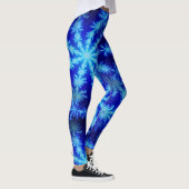 Leggings Flèche de neige bleue Psychedélique Mandelbrot Fra (Droite)