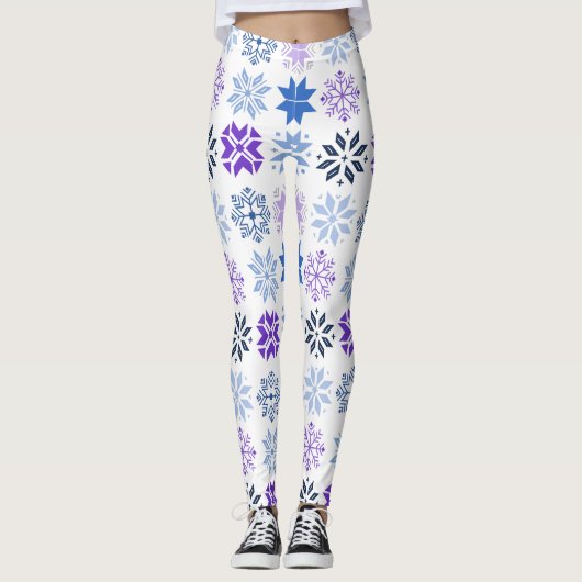 Leggings Flèche de neige scandinave (Devant)