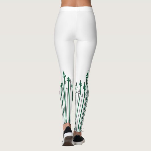 Leggings Flèche | Graphique Flèches verticales (Dos)