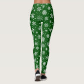 Leggings Flèches blanches sur vert (Dos)