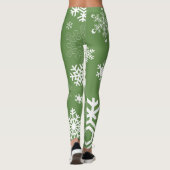 Leggings Flèches blanches - Vert (Dos)