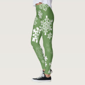 Leggings Flèches blanches - Vert (Gauche)