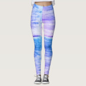 Leggings Flèches bleues et violettes (Devant)