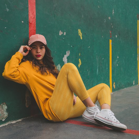 Leggings Flèches d'amour jaune