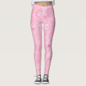 Leggings Flèches d'aquarelle rose (Devant)