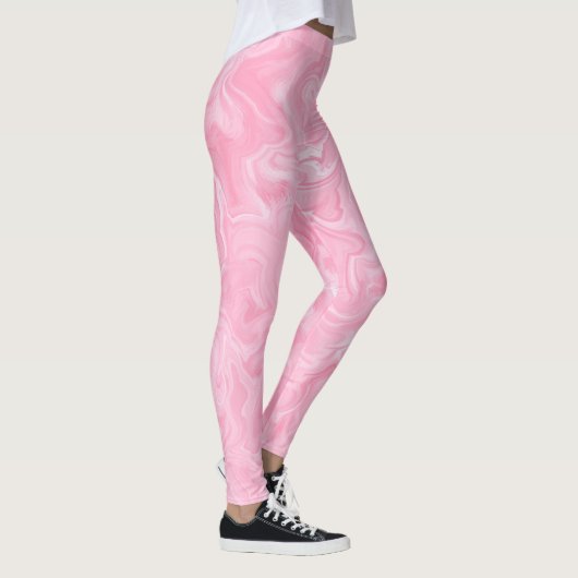 Leggings Flèches d'aquarelle rose (Droite)