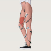 Leggings Flèches de coeur faites main. (Gauche)