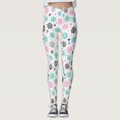 Leggings Flèches de neige rétro (Devant)