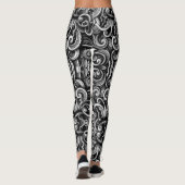 Leggings Flèches d'énergie en argent (Dos)