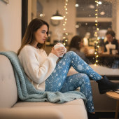 Leggings Flèches d'hiver bleu