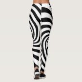 Leggings Flèches d'illusion optique B&W (Dos)