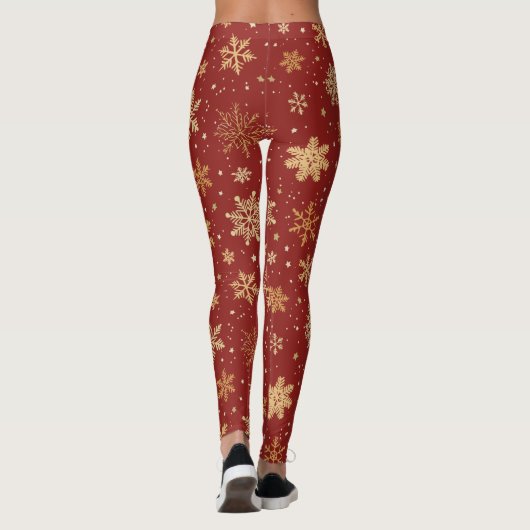 Leggings Flèches rouges et dorées (Dos)