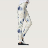 Leggings Fleur Bleu Blanc  (Droite)