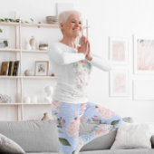 Leggings Fleur Bleu Périwinkle Plutôt Actif