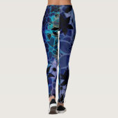 Leggings Fleur Bleu Rouge (Dos)