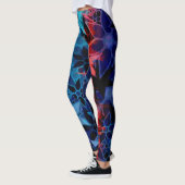 Leggings Fleur Bleu Rouge (Gauche)