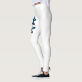 Leggings fleur bleue (Gauche)