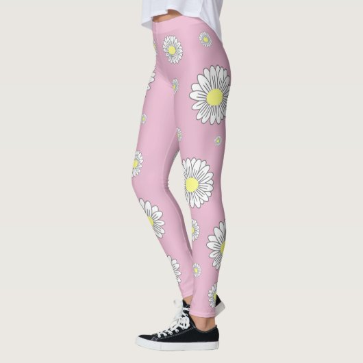 Leggings Fleur Botanique Faisy Rose (Gauche)