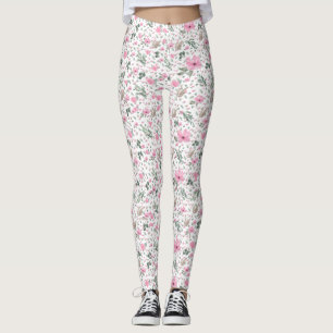 Leggings Fleur botanique vintage